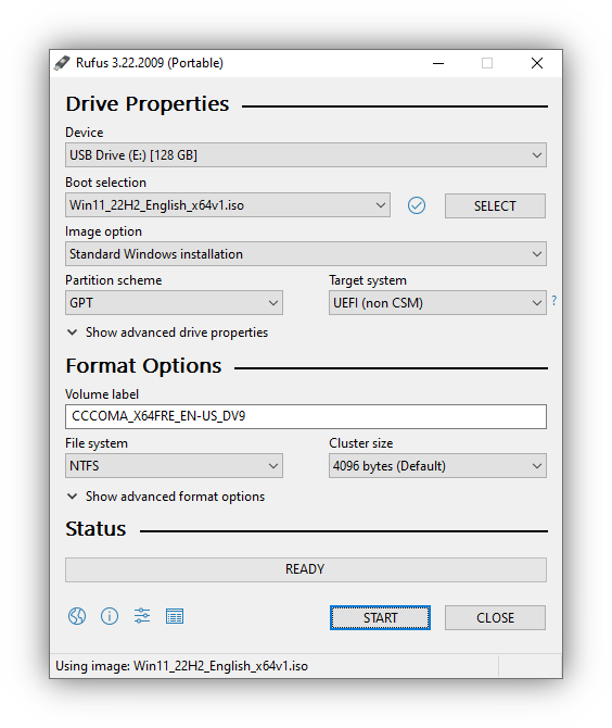 Create Windows 11 Install USB - Ameliorated Documentation